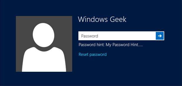 how to change user password on windows 8