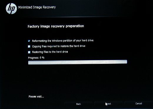 factory image recovery on going