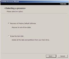 recover default factory software