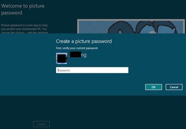 set up picture password windows 8