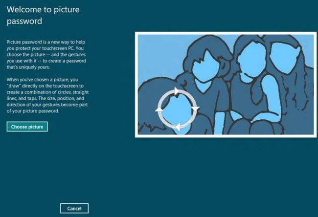 create a picture password in windows 8