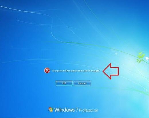 disable password expiration windows 7