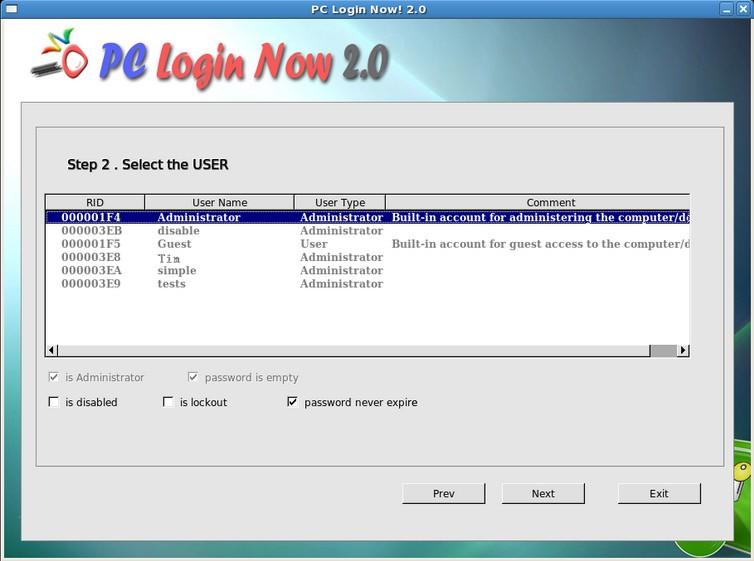 windows xp password recovery tool