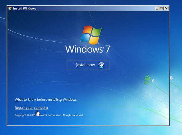 crack windows 7 password without disk