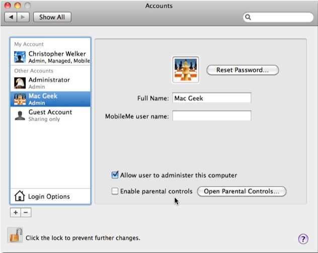 reset admin password mac os x 10.5.8