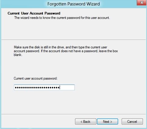 password reset disk windows 8 usb