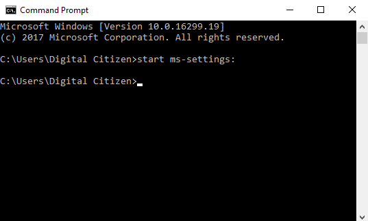 command prompt