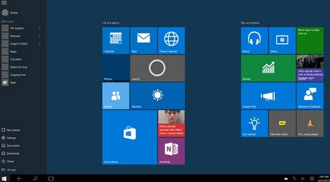 how to use windows 10 start screen instead of start menu