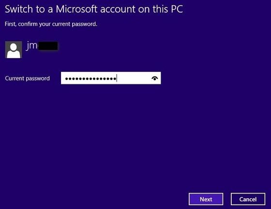 change email address to access windows 8