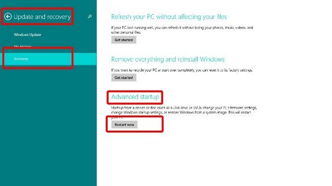 disable secure boot windows 8.1