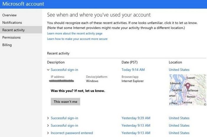 protect microsoft account secure