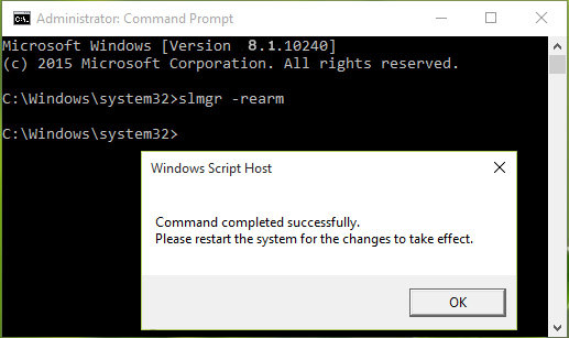 fix windows 8.1 license expires issue on windows command
