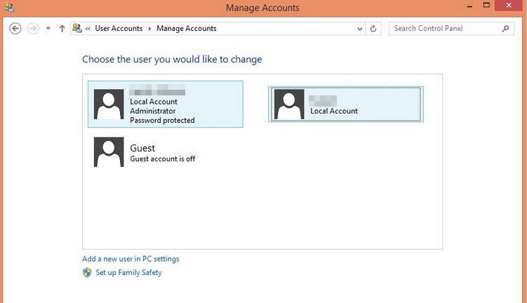 change a user’s account type in windows 8