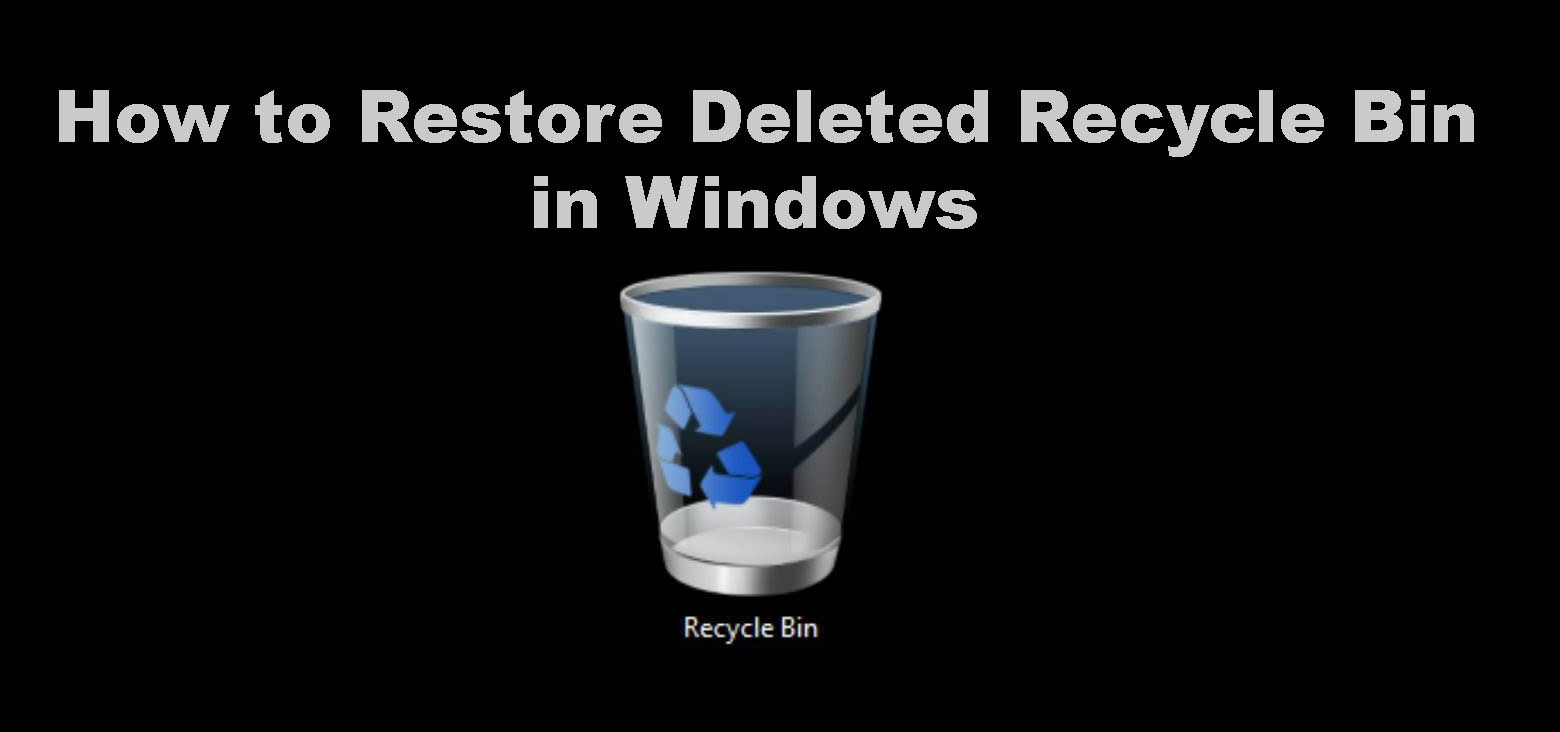 restore deleted recycle bin in windows