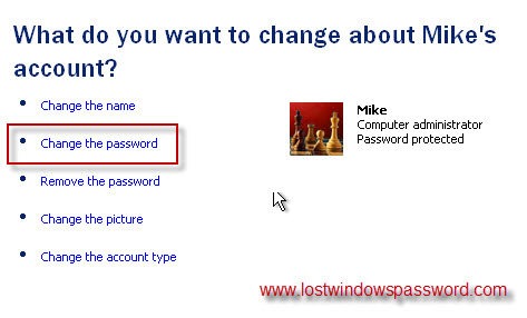 break windows xp password