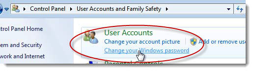user accounts