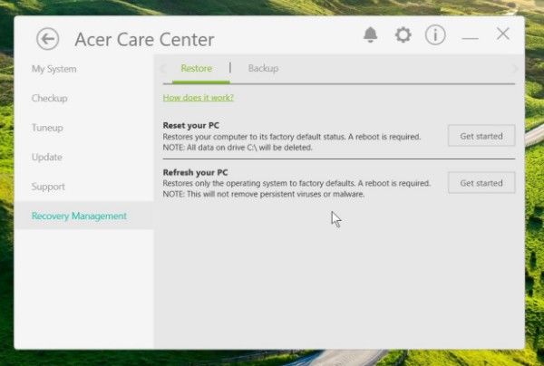 acer care center office uninstall