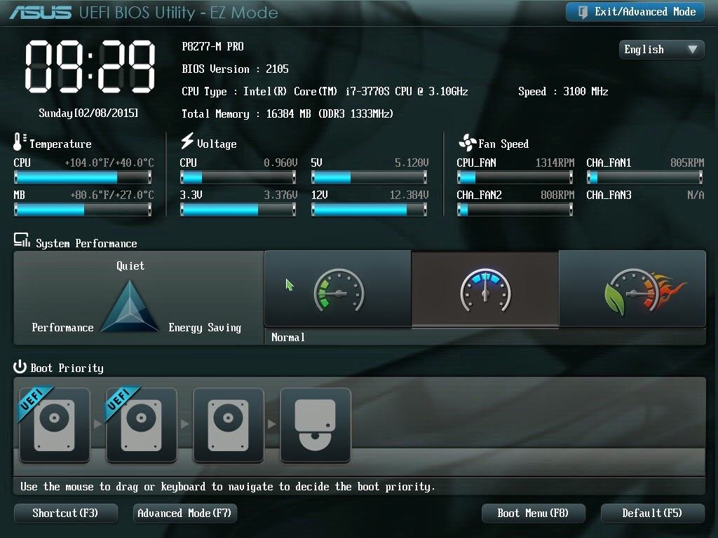 enter bios asus sonicmaster