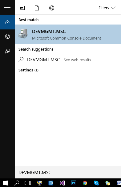device manager start