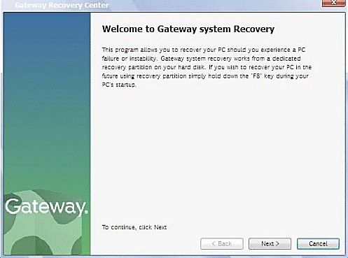 How to Restore Gateway Laptop to Factory Settings without Password
