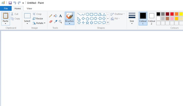 open paint application