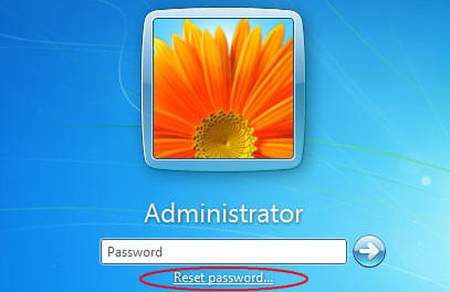 reset administrator password