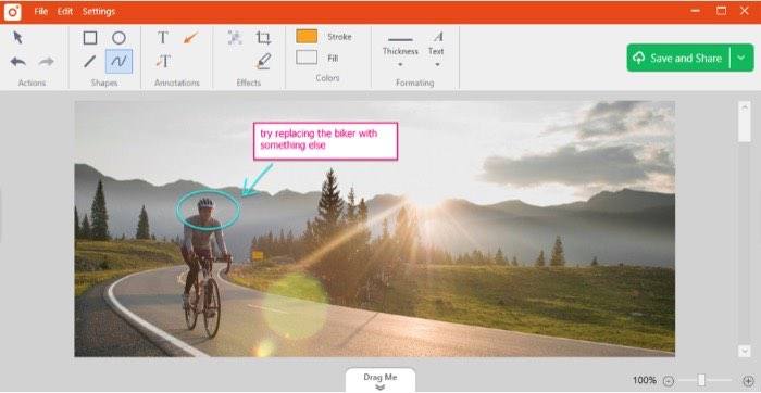 tiny take screen capture application