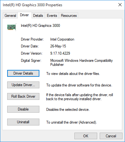 uninstall graphics driver