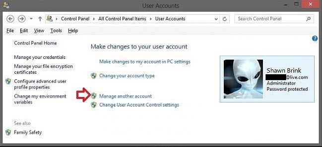 change incorrect windows 8 password