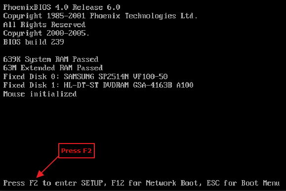 use burned disk to reset password