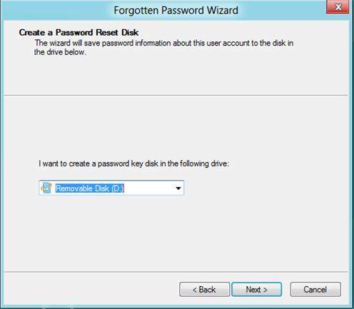 windows 8.1 password reset disc