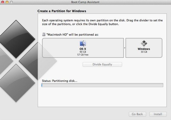 how to install windows 8 to mac