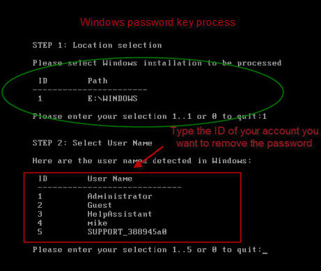 notebook password reset