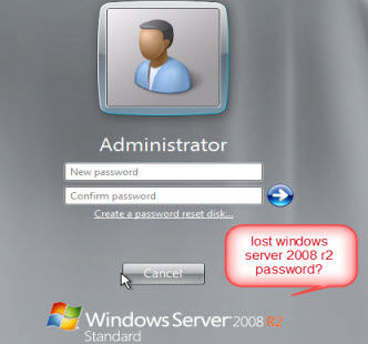 reset windows 2008 r2 password