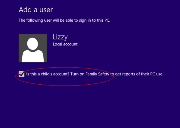 How to enable parental control in Windows 8