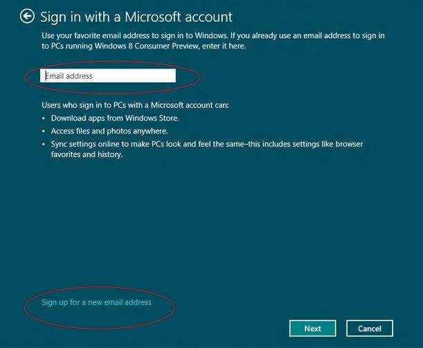 switch account windows 8