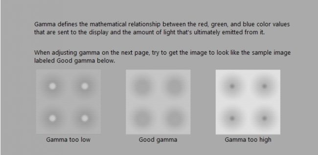 adjust display gamma