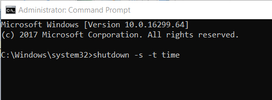 auto shutdown cmd