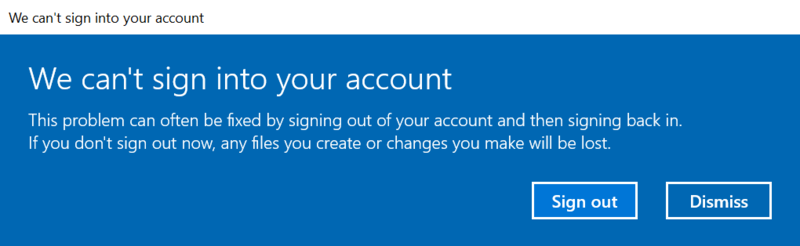  can’t sign into windows 10 account