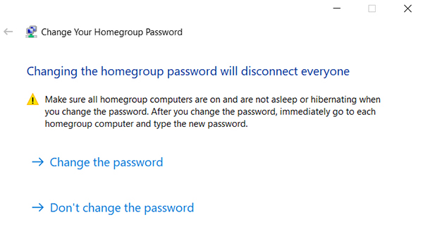 change password