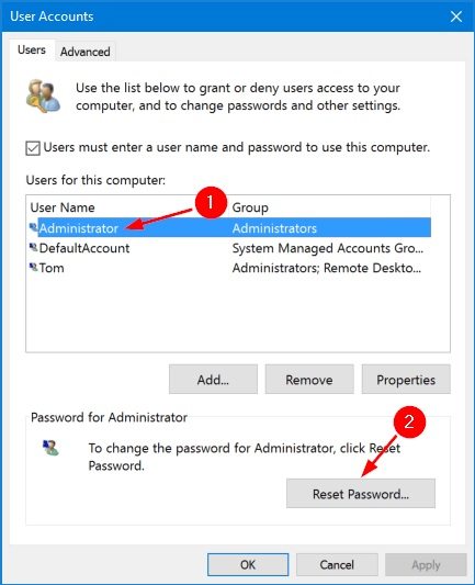 change password using netplwiz2