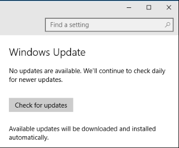 check updates windows