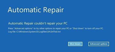 could not repair pc