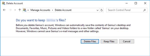 delete files