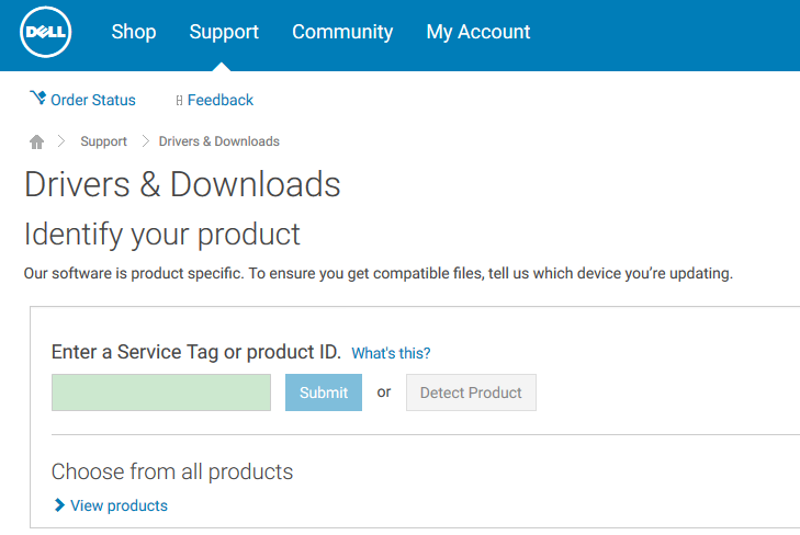 Dell drives downloads