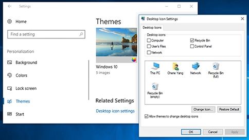 how to change icon picture on desktop windows 10