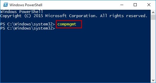 device manager with powershell