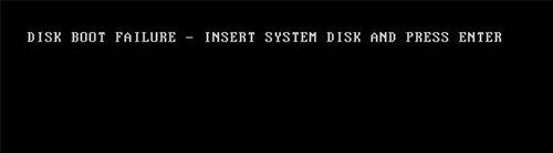 Top 4 Ways To Fix Disk Boot Failure Insert System Disk And Press