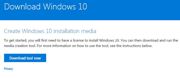 download windows 10 media tool