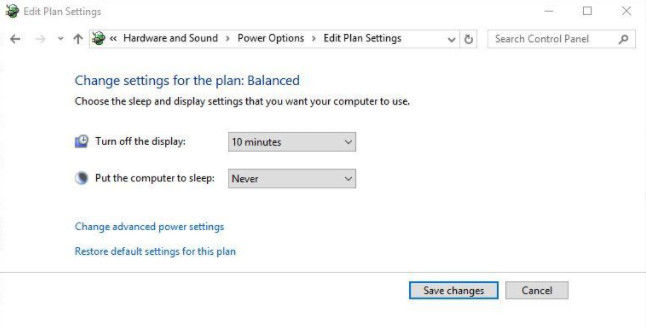 edit plan settings